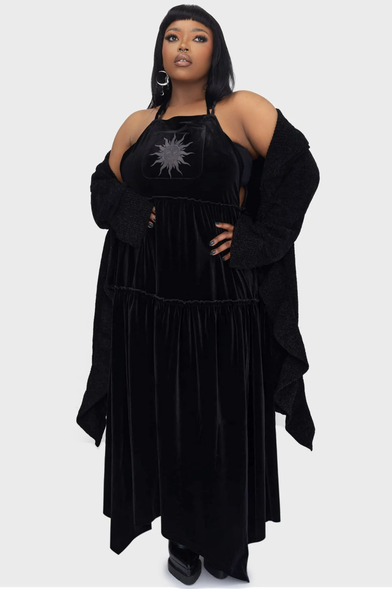 Ascended Maxi Pinafore Dress - Image 7