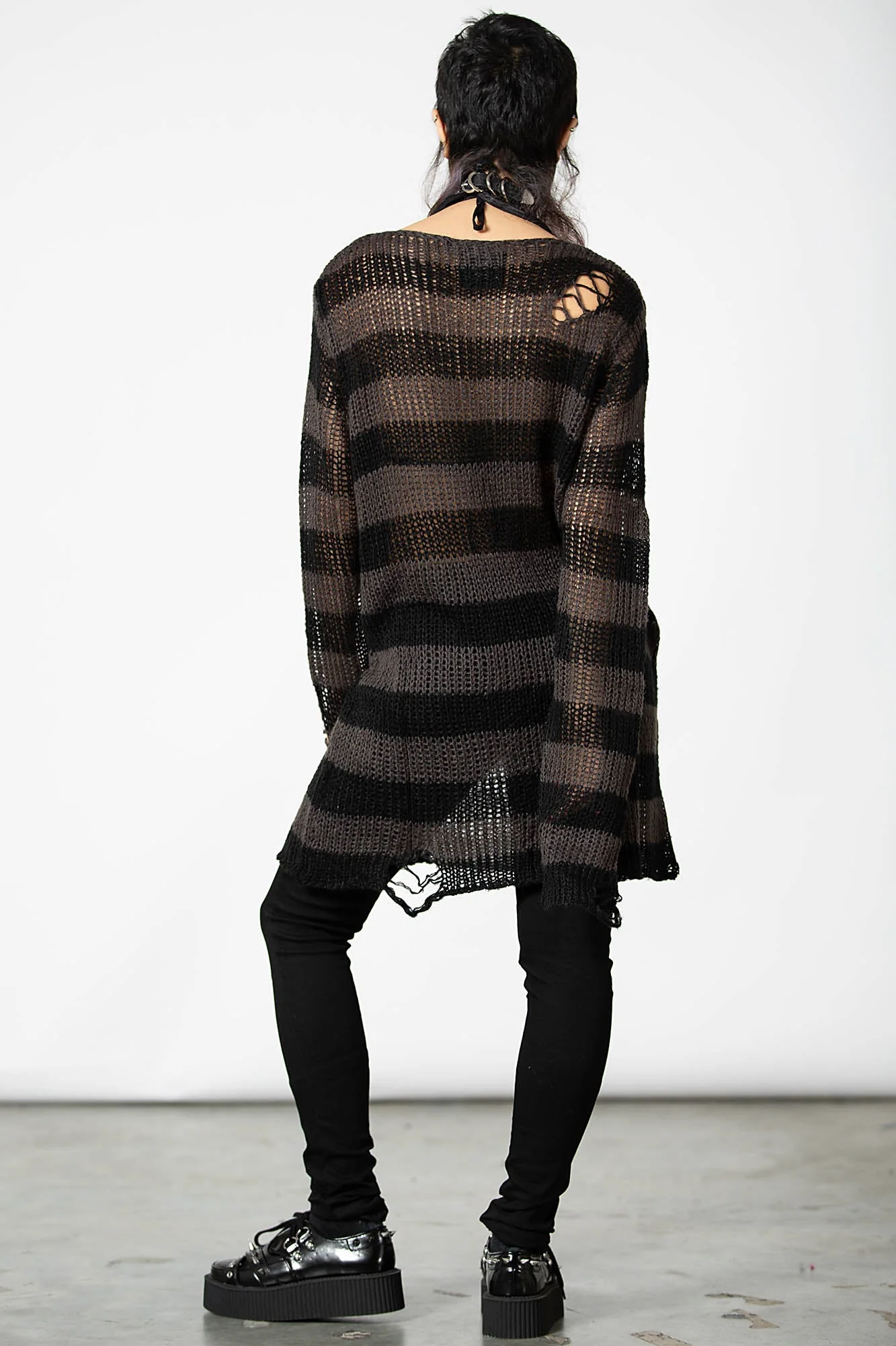 Ash Distress Knit Sweater [B] - Image 11