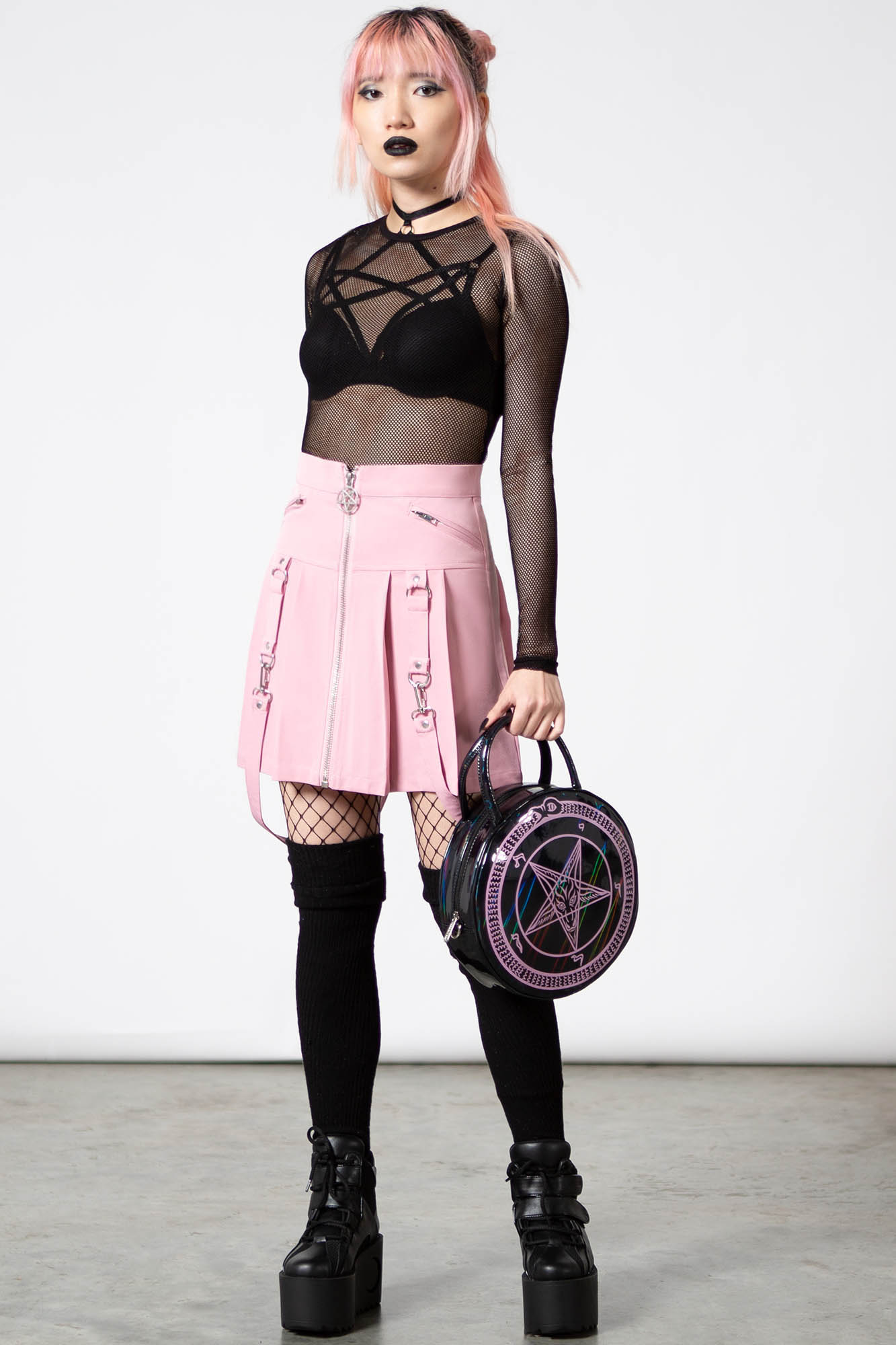 Blaire B*tch Mini Skirt [PASTEL PINK] - Image 2
