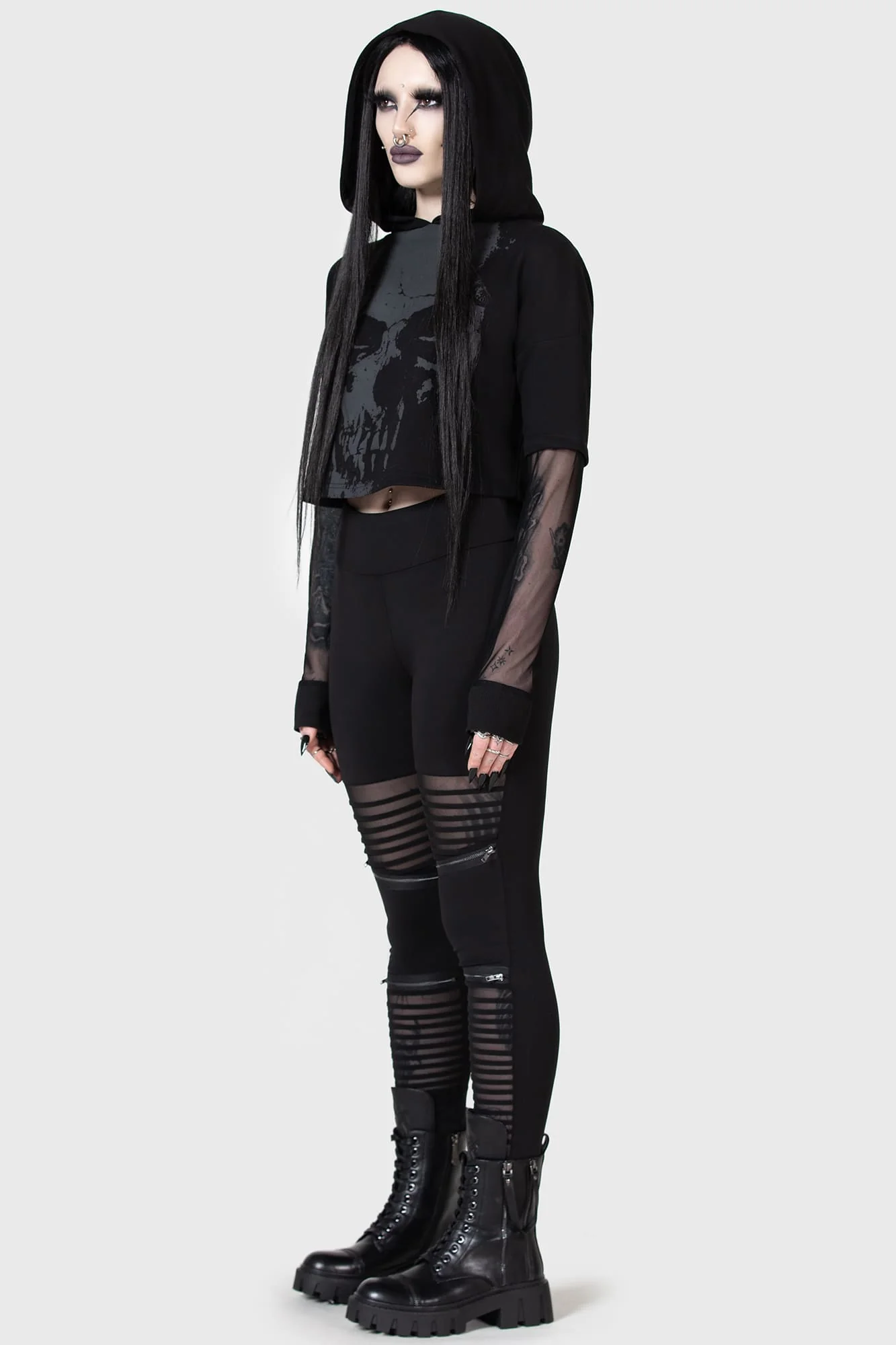 Chilled Bone Crop Hoodie - Image 3