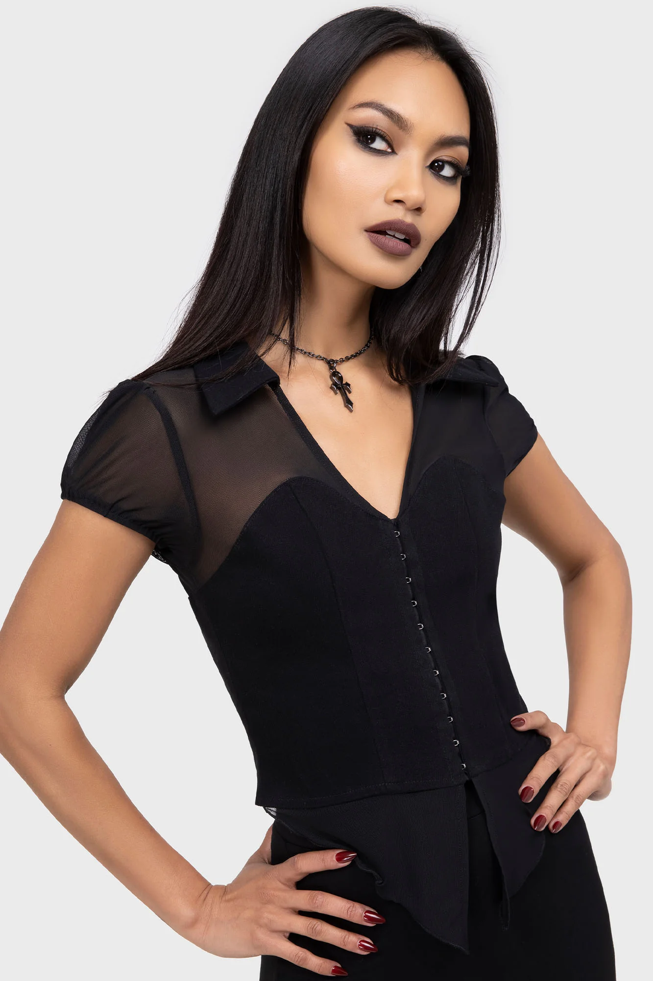 Cryptic Cora Top