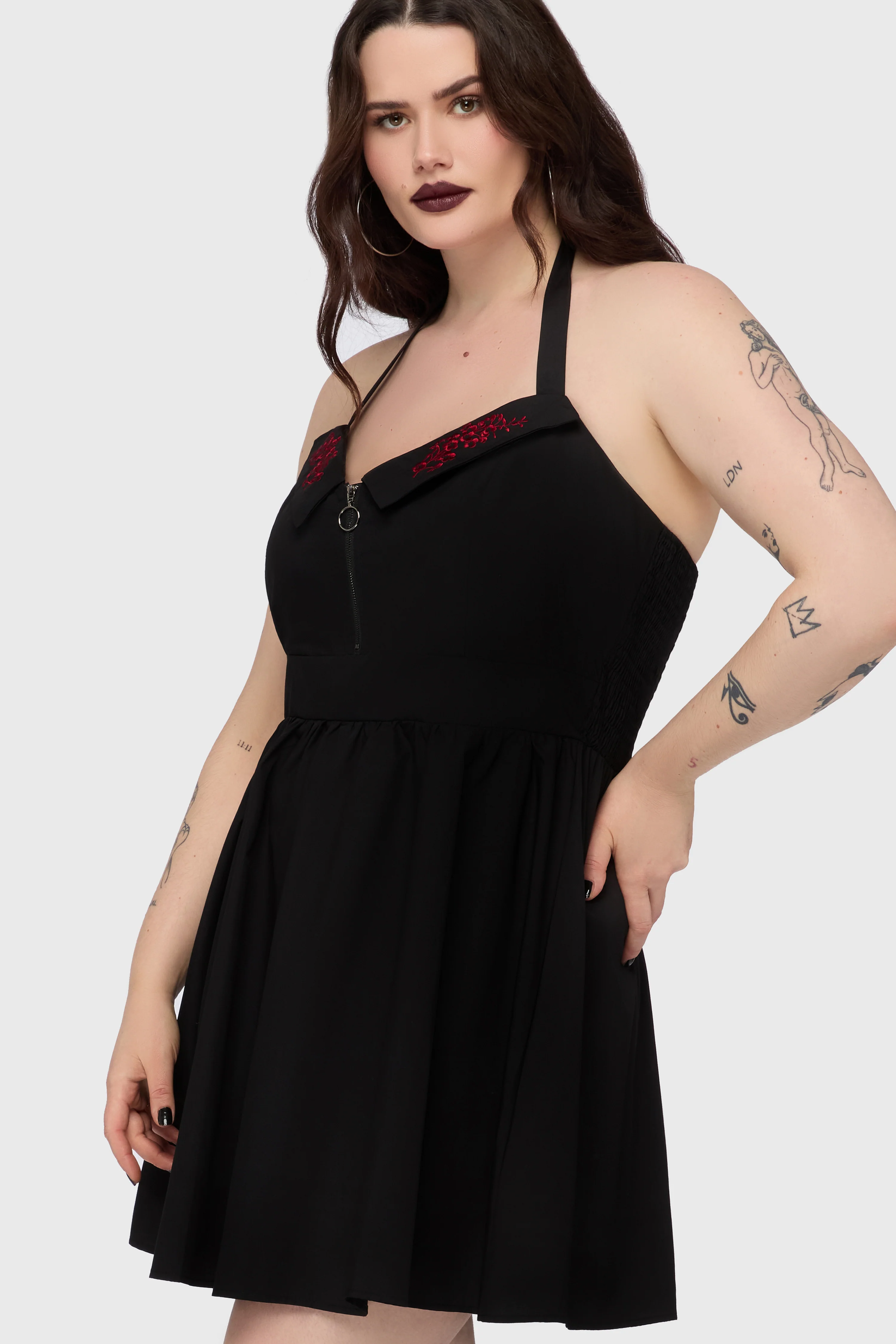 Devil's Darling Halter Neck Mini Dress - Image 5