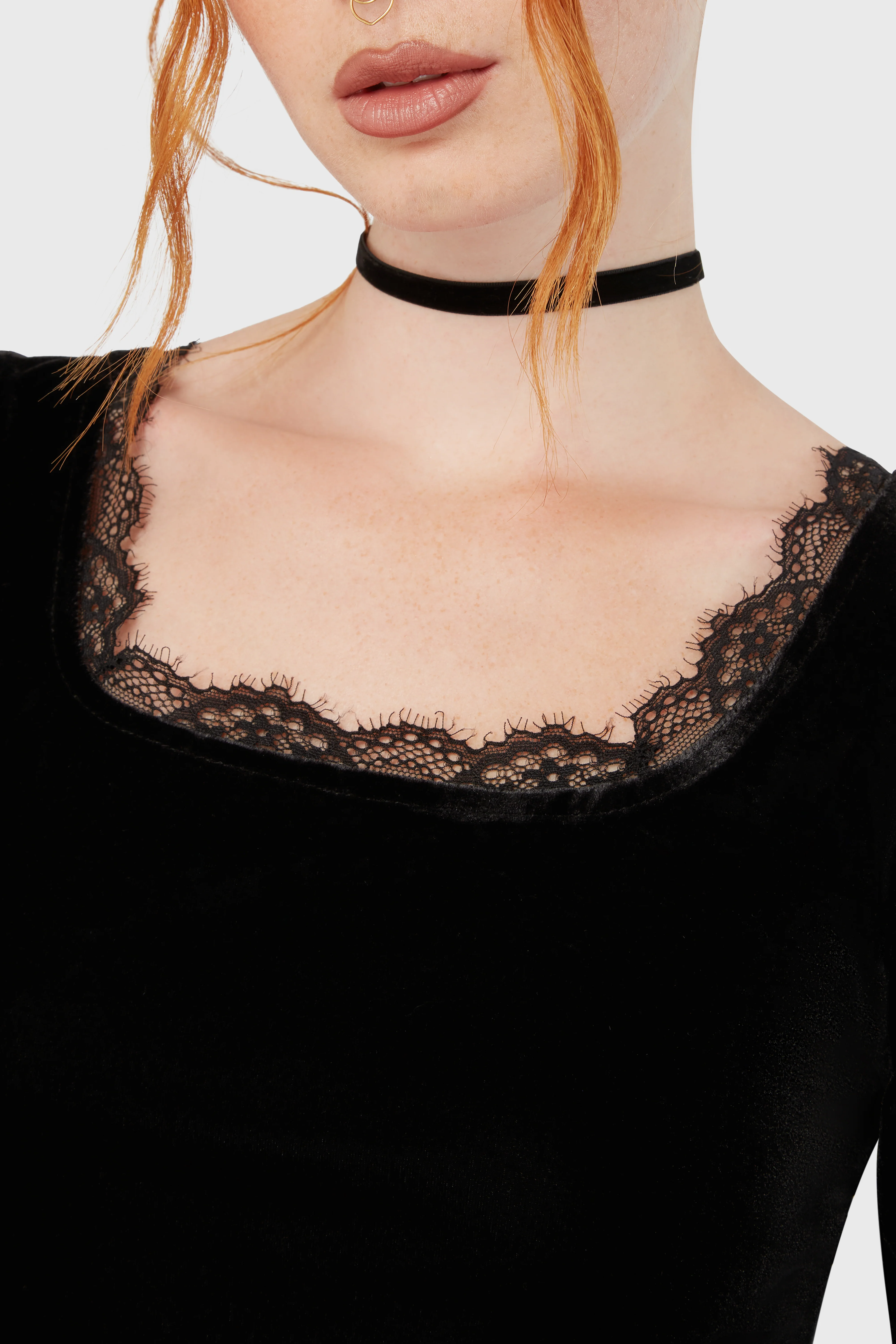 Dottie Dottie Velvet Top - Image 2