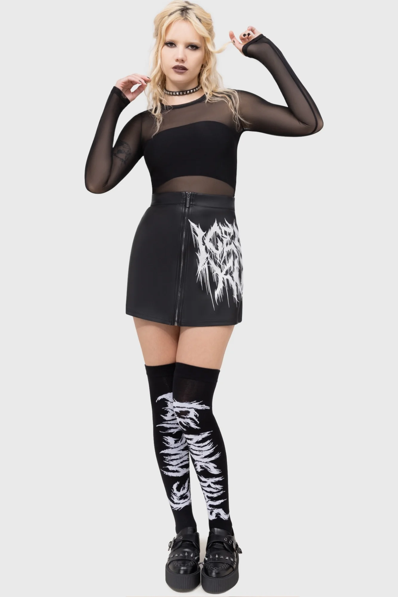 INK Logo Mini Skirt - Image 3