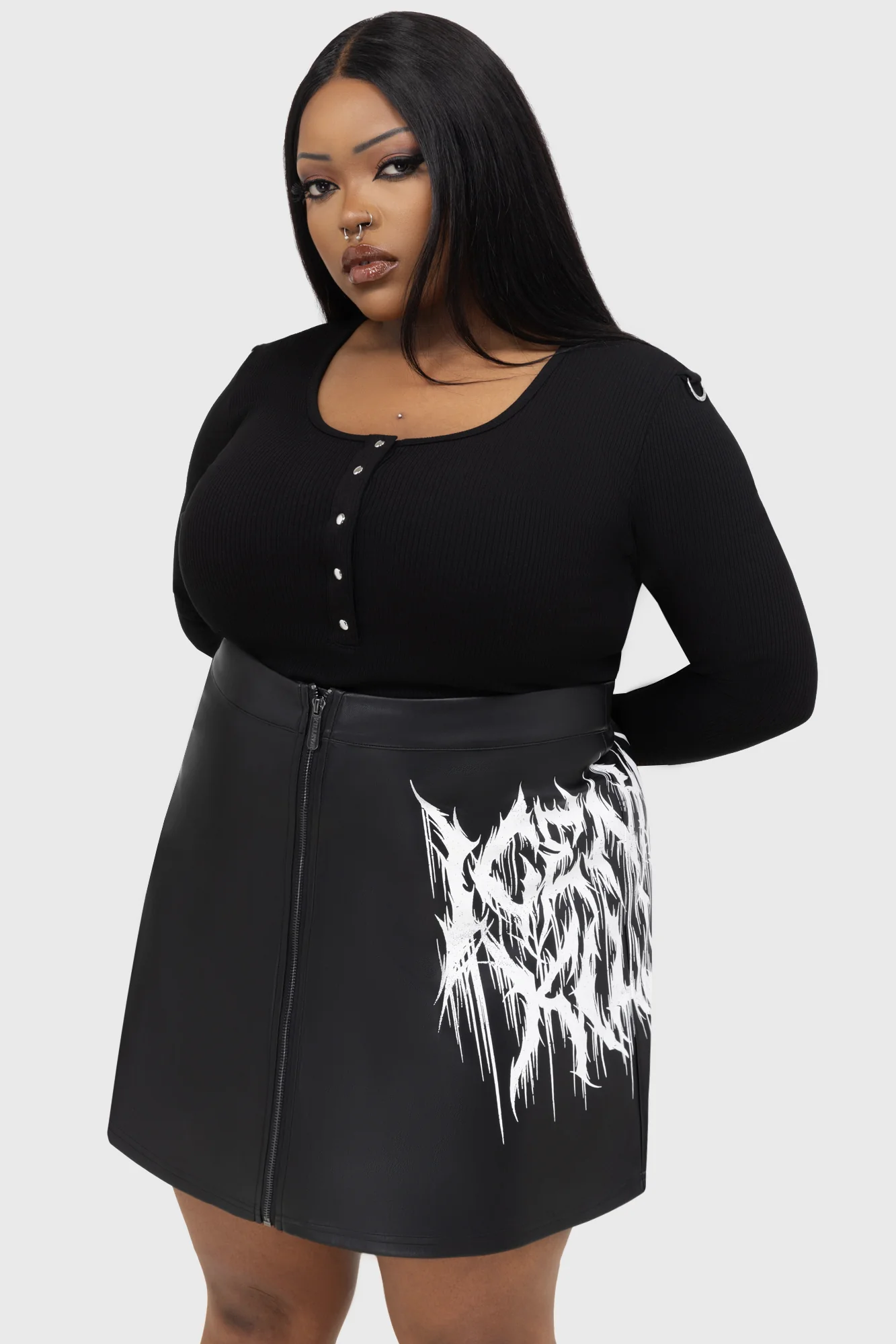 INK Logo Mini Skirt - Image 6