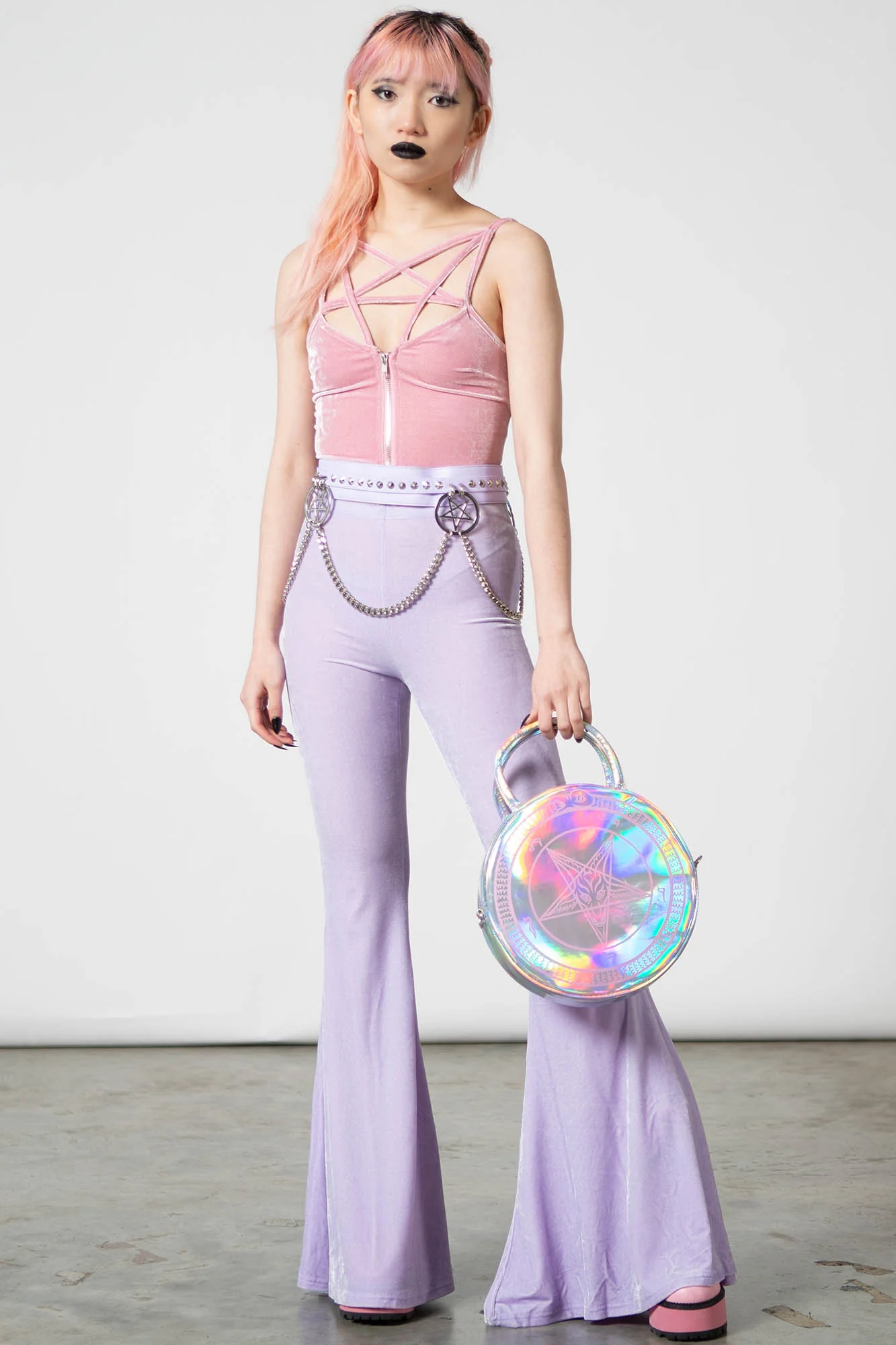 Lost In Sin Zip Top [PASTEL LILAC] - Image 2