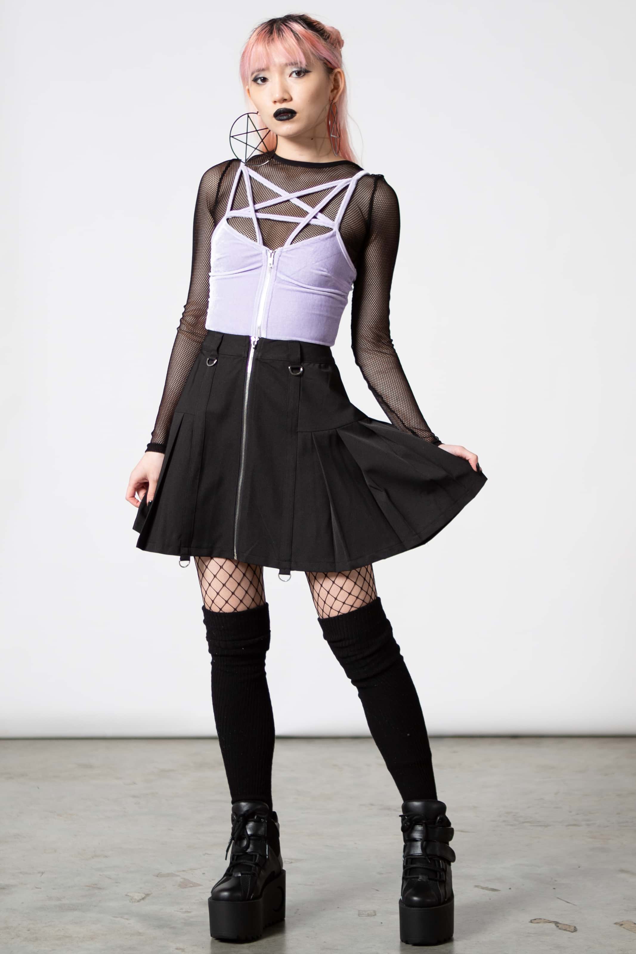 Lost In Sin Zip Top [PASTEL LILAC] - Image 5