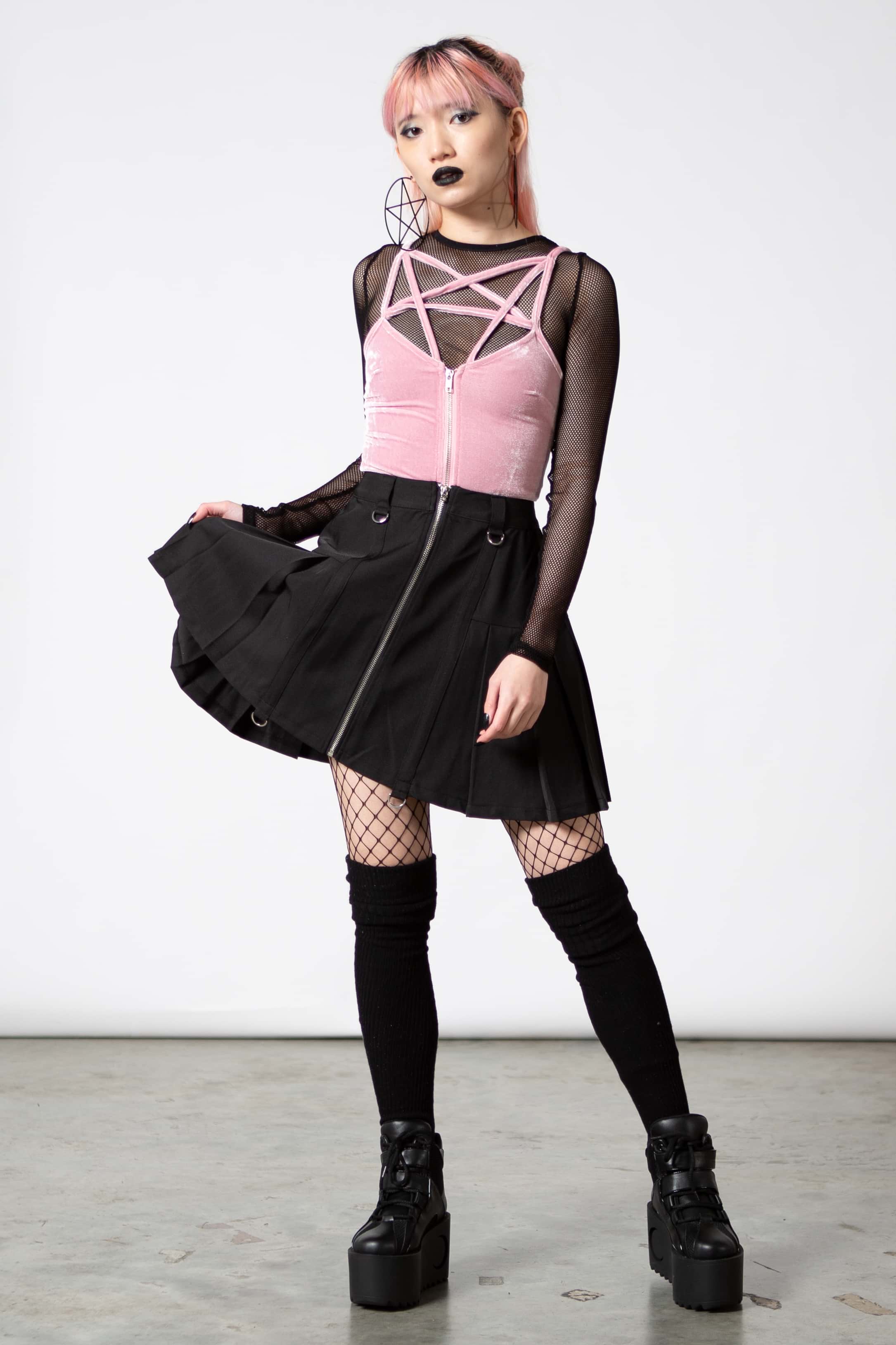 Lost In Sin Zip Top [PASTEL PINK] - Image 6