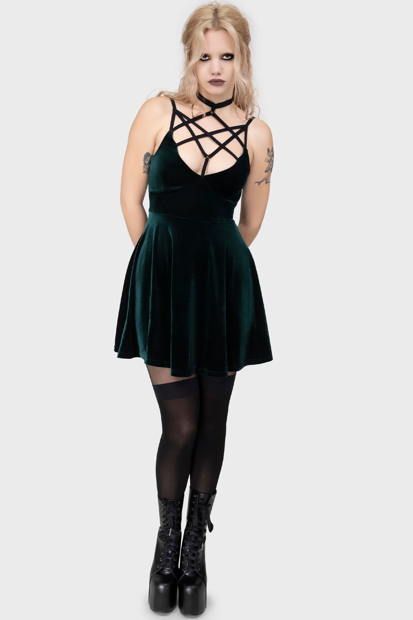 Magica Skater Dress [EMERALD] - Image 2