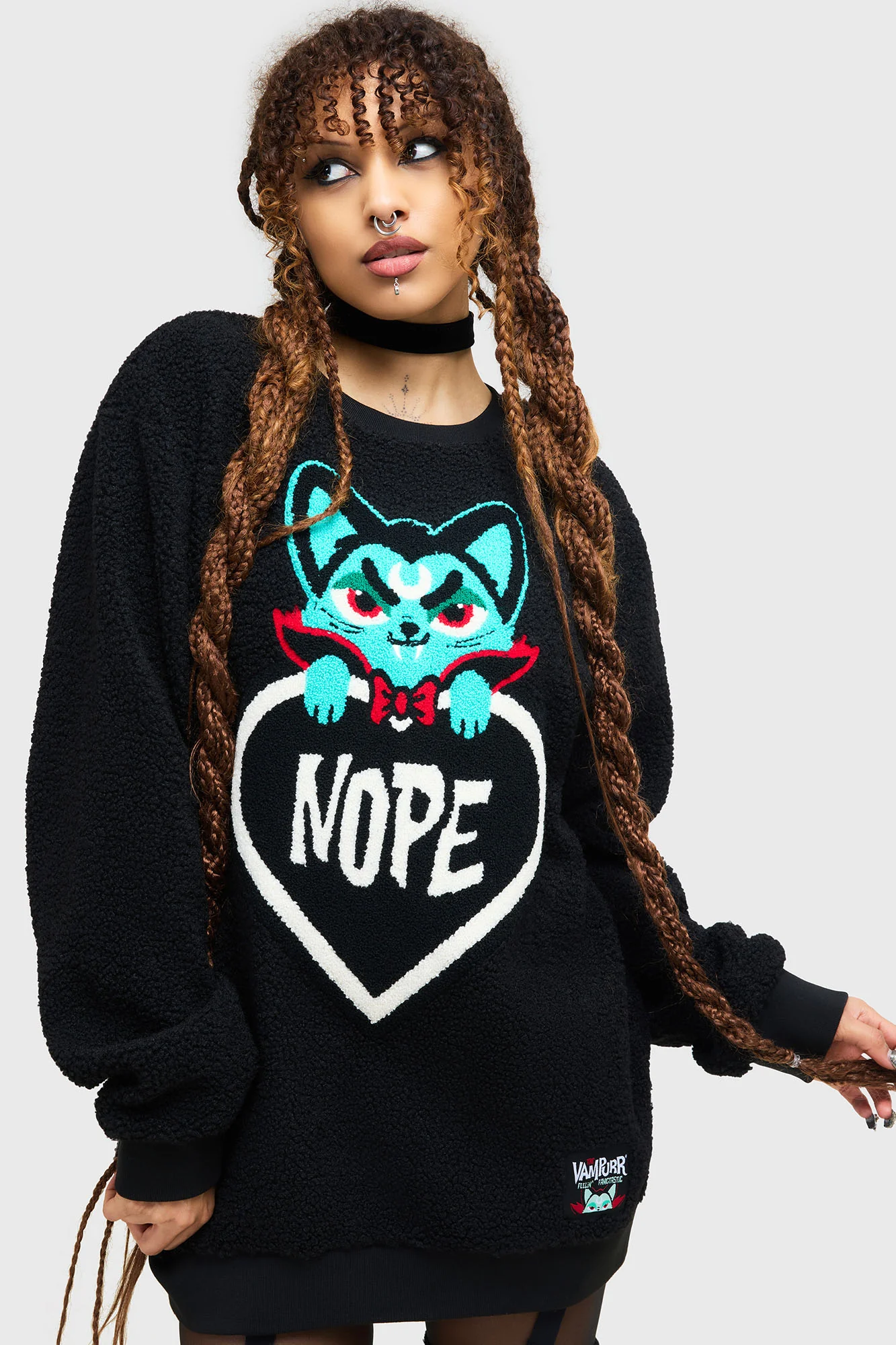 Nope Fleece Sweater - Image 2
