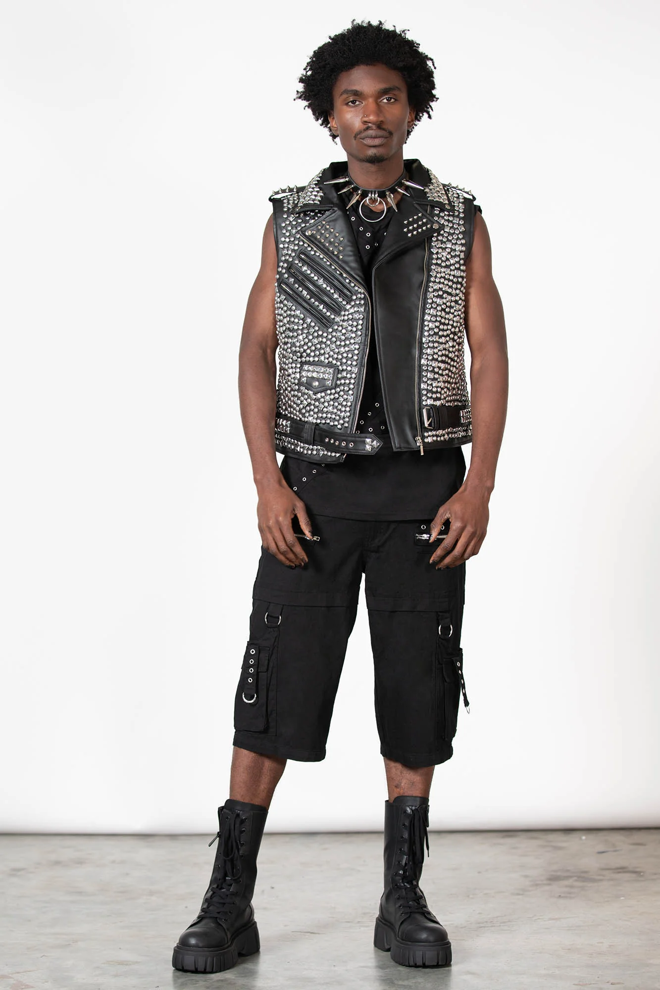 Overload II Leather Vest [FAUX LEATHER] - Image 2
