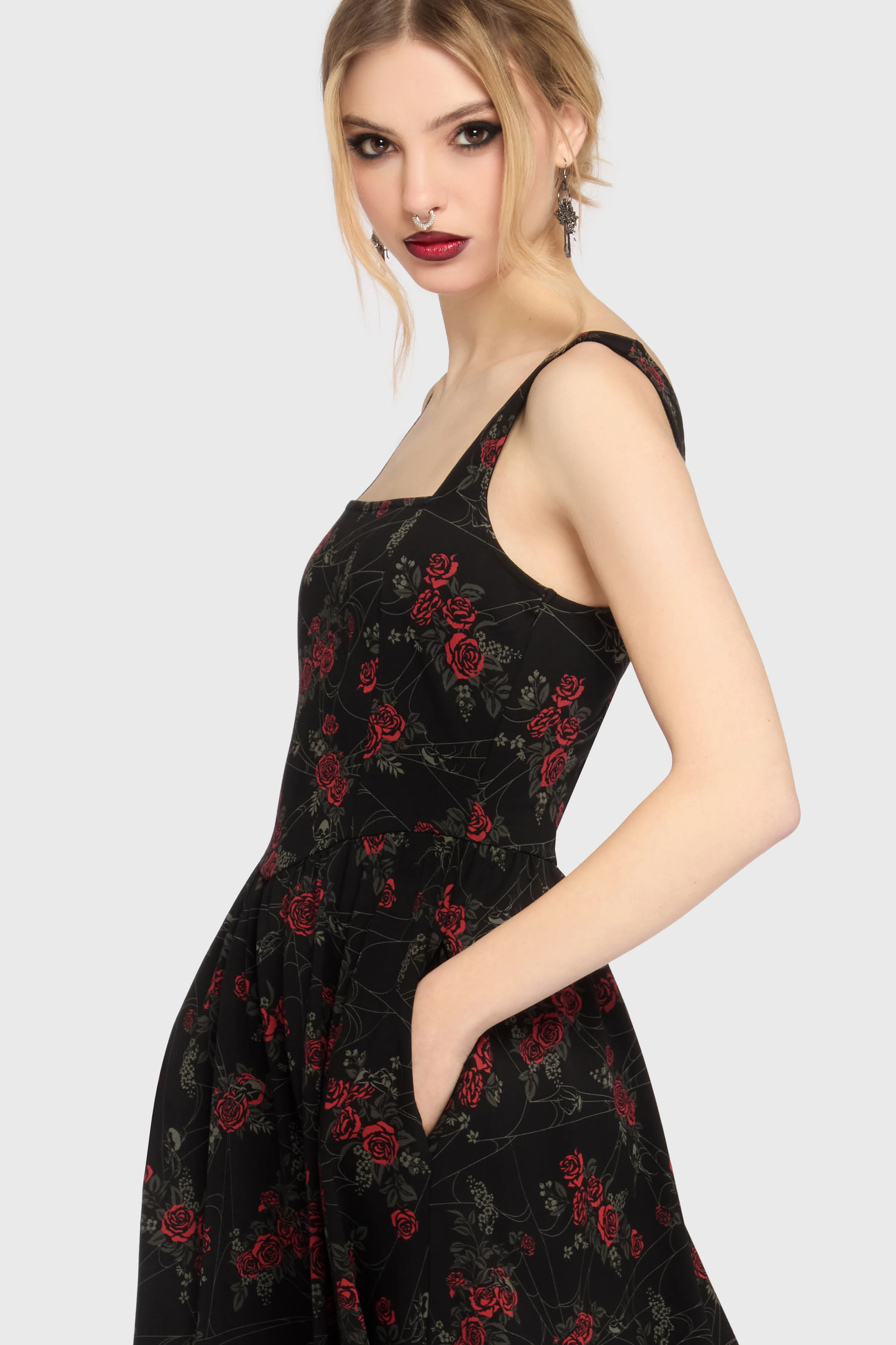 Poisoned Rose Midi Dress - Image 3