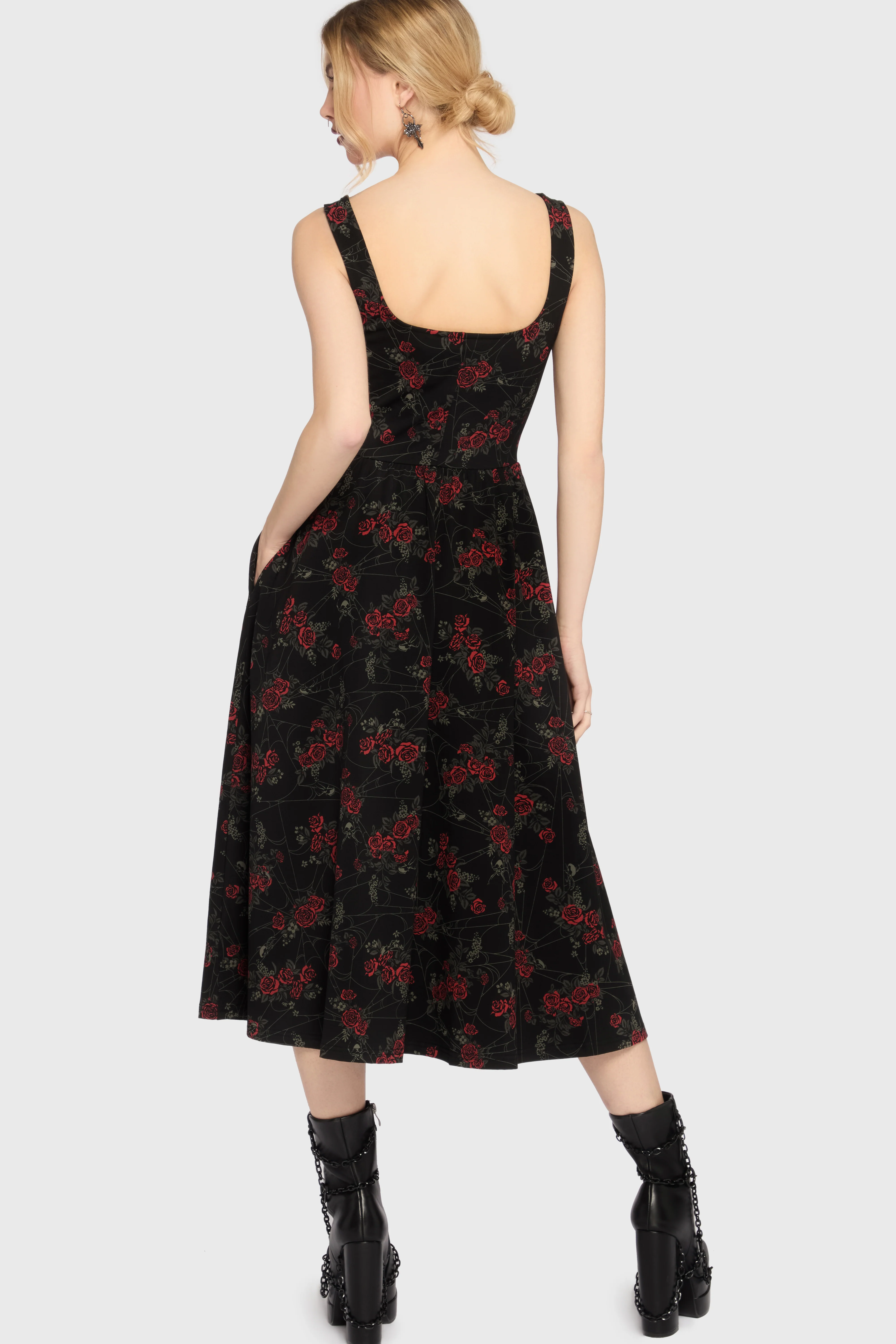 Poisoned Rose Midi Dress - Image 4
