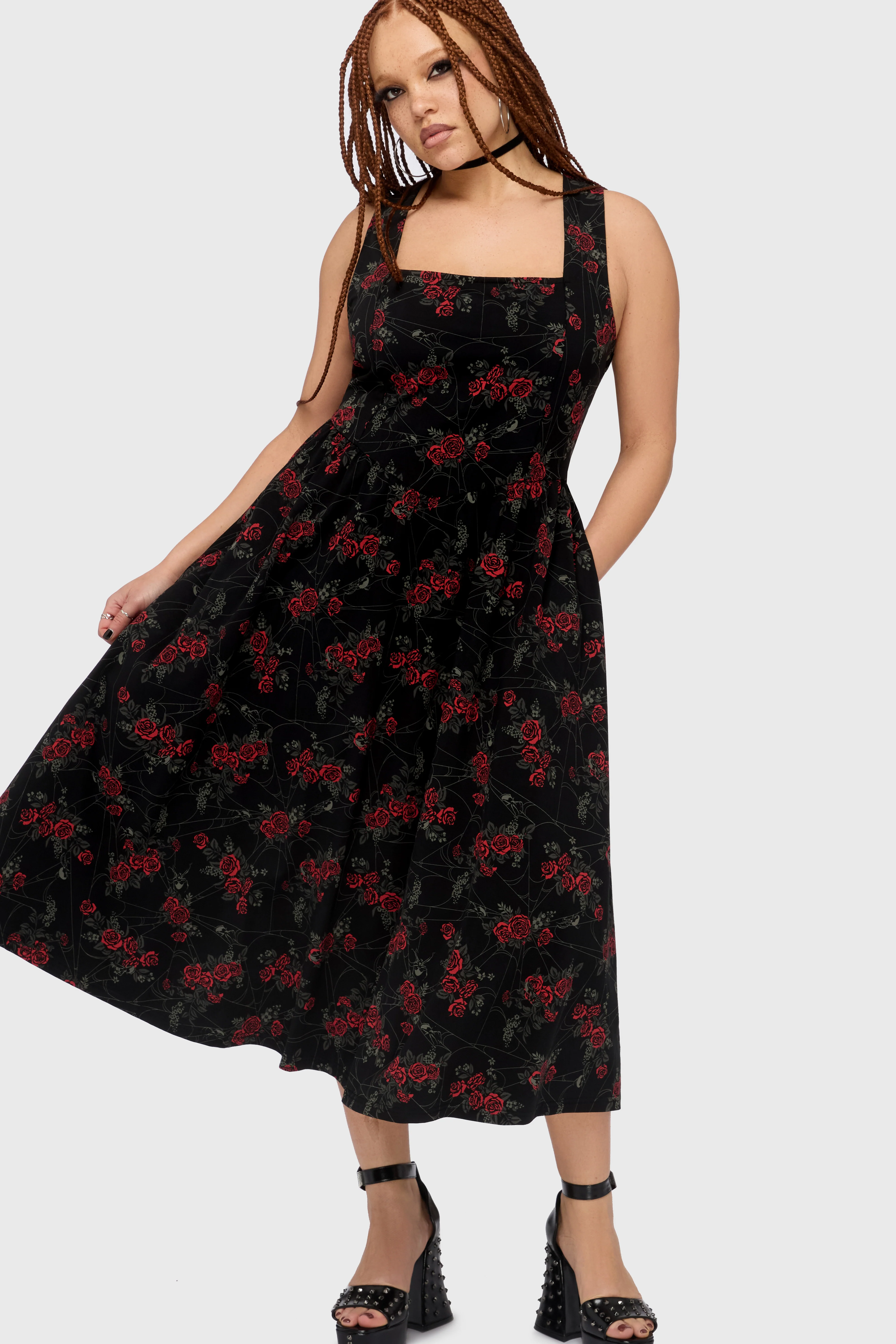 Poisoned Rose Midi Dress - Image 5