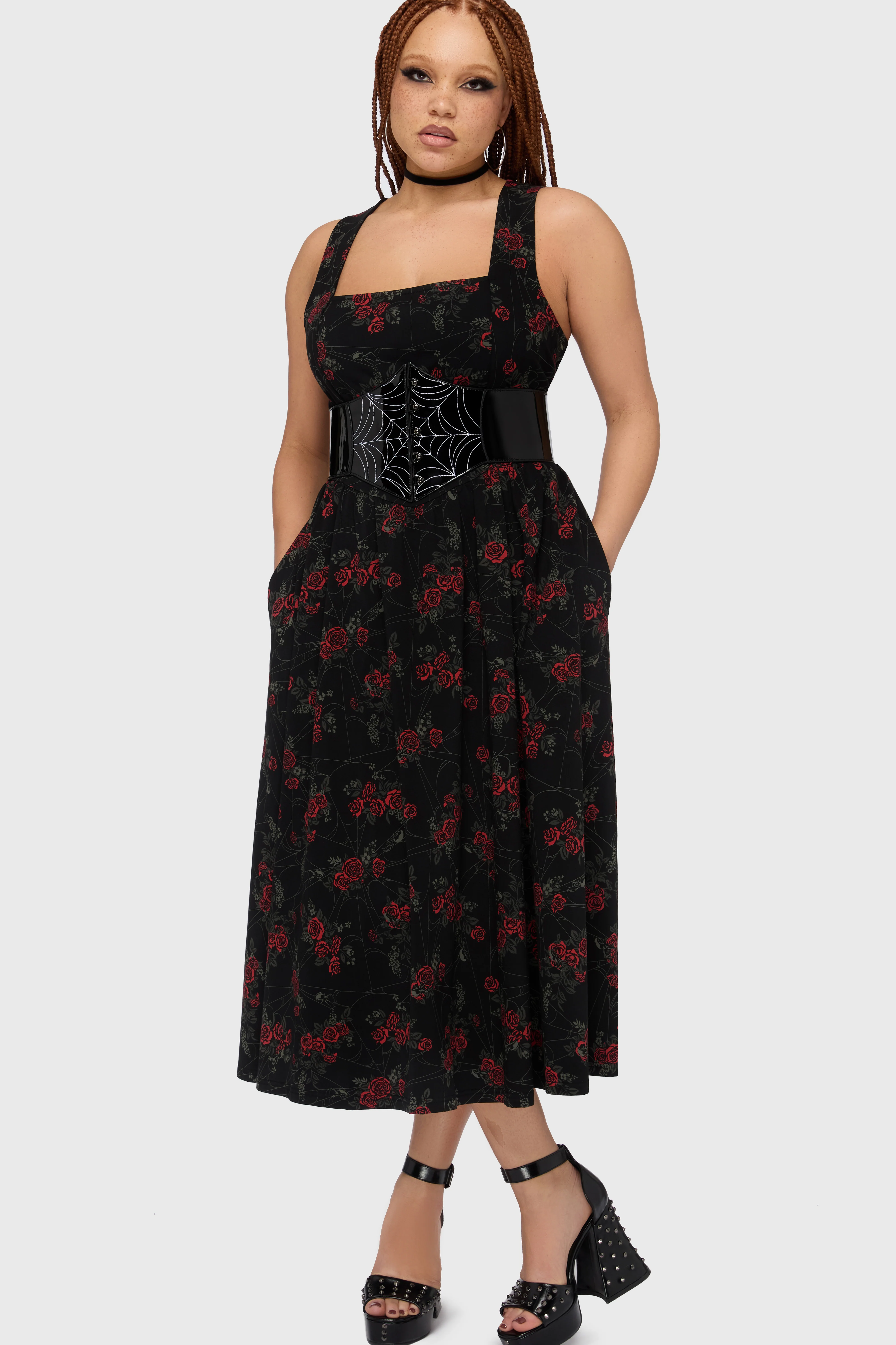 Poisoned Rose Midi Dress - Image 6