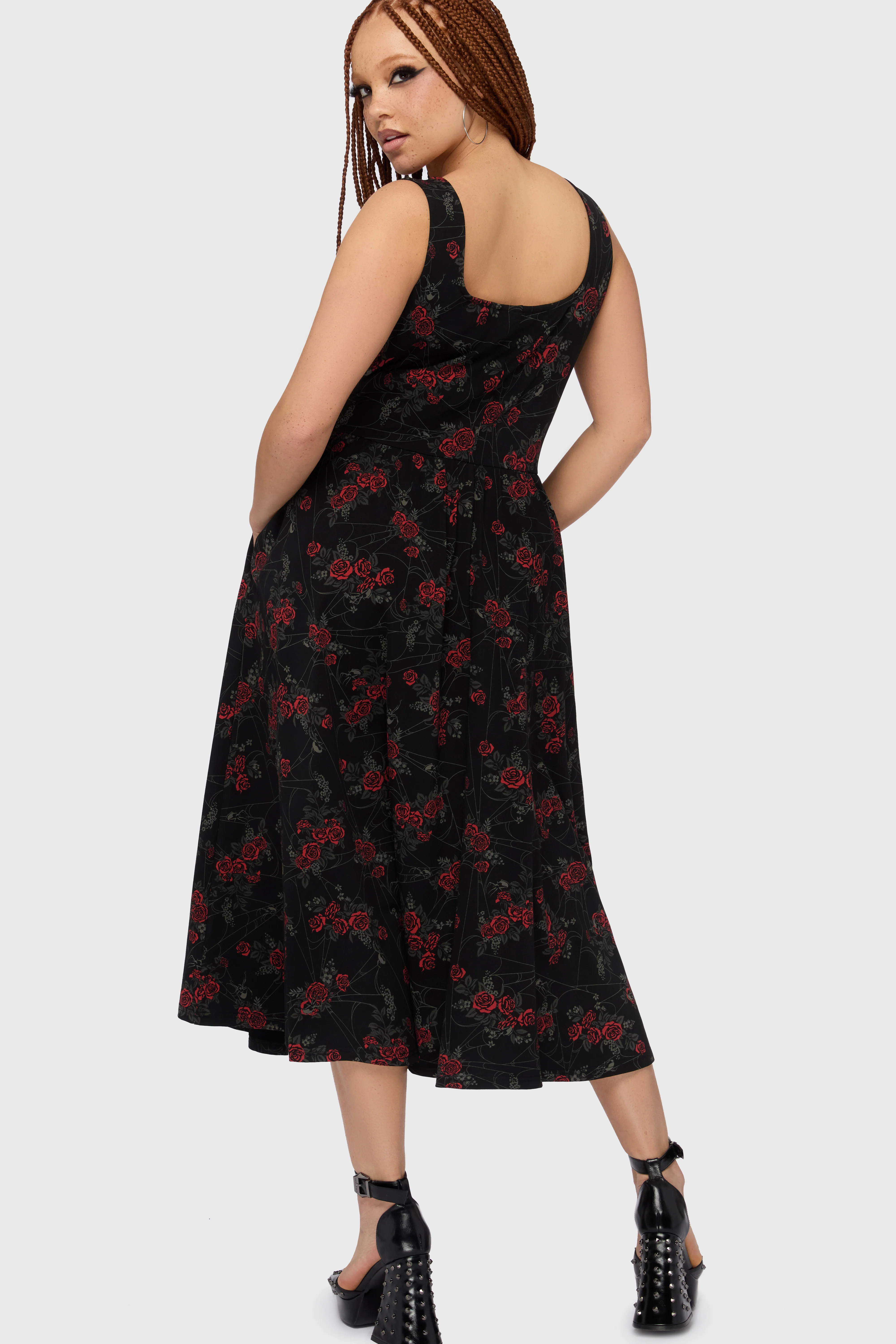 Poisoned Rose Midi Dress - Image 8