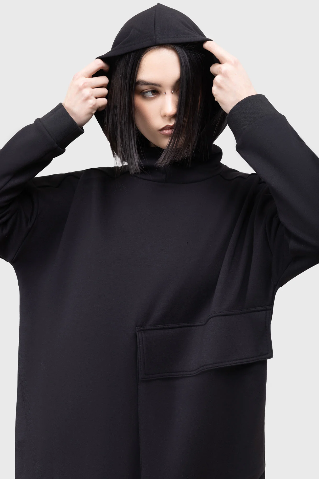 Sinistrae Longline Hoodie - Image 2