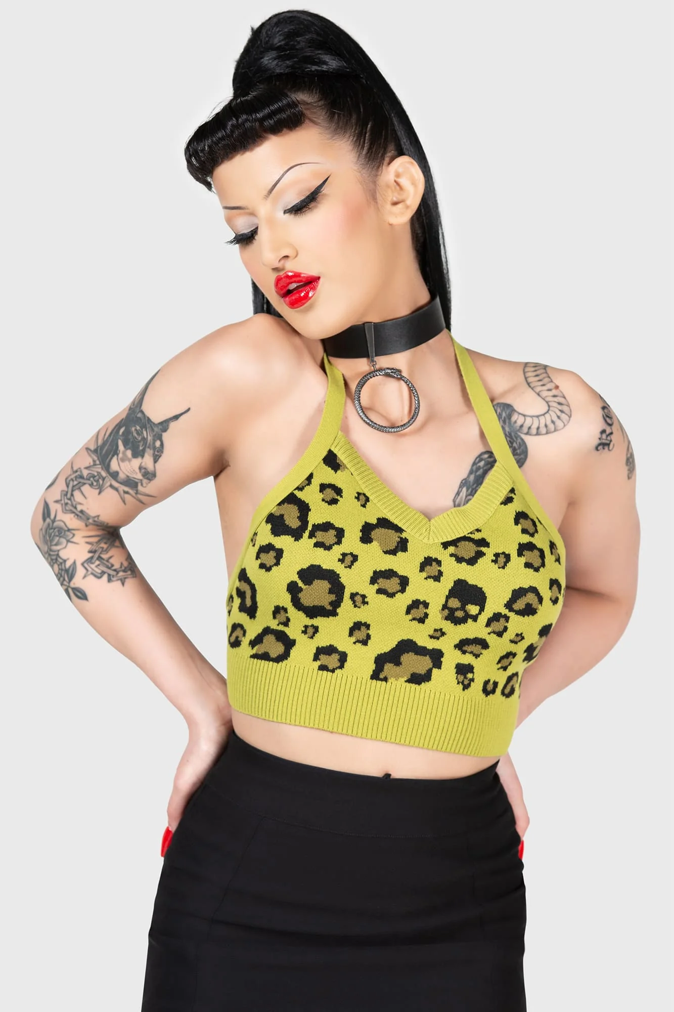 Skulleo Halter Top - Image 2