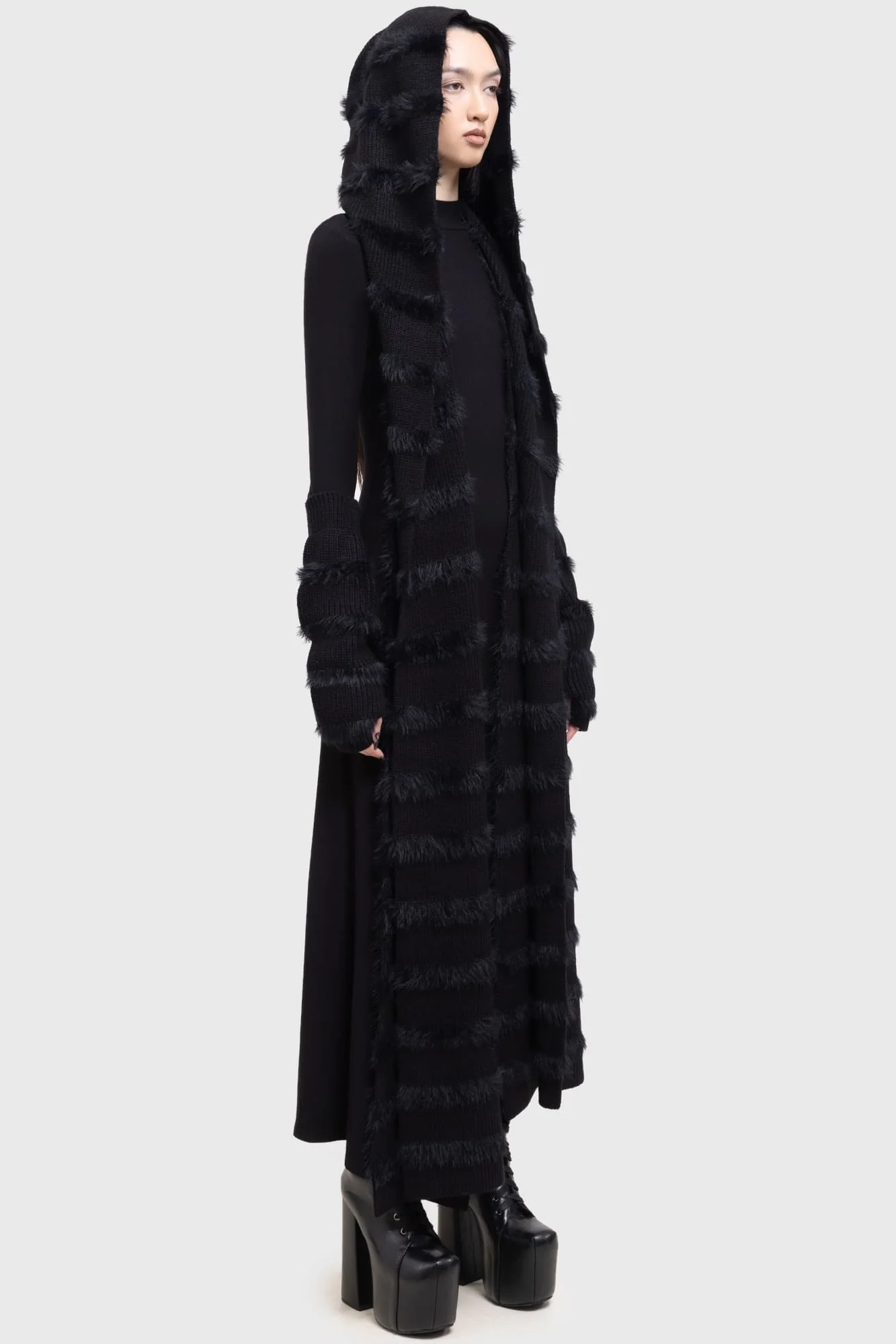 Striped Night Hooded Scarf - Image 2