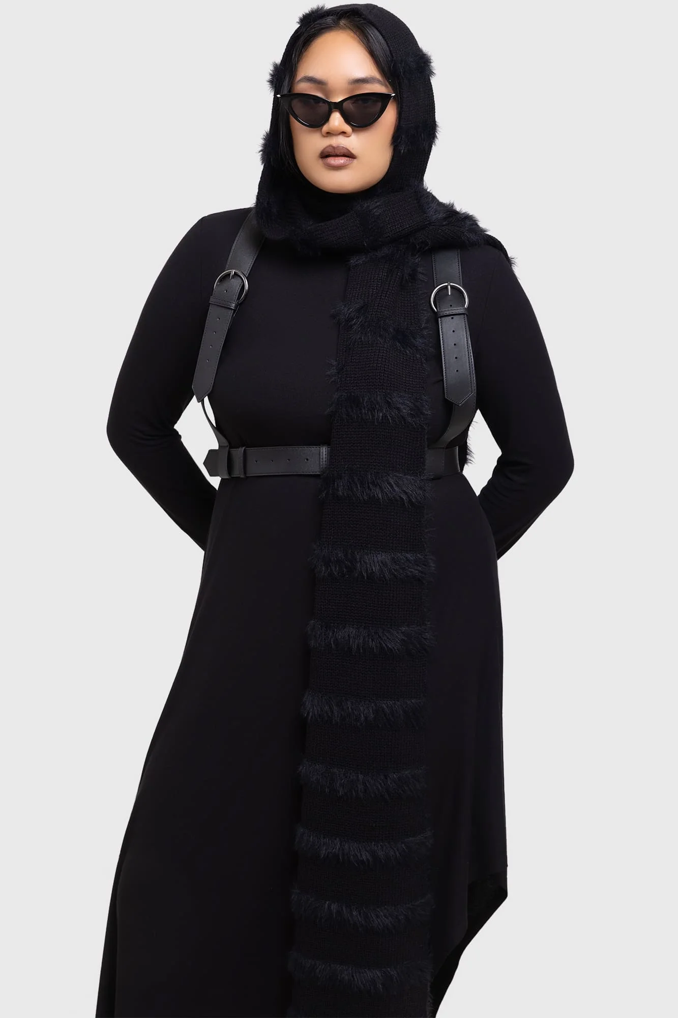Striped Night Hooded Scarf - Image 4
