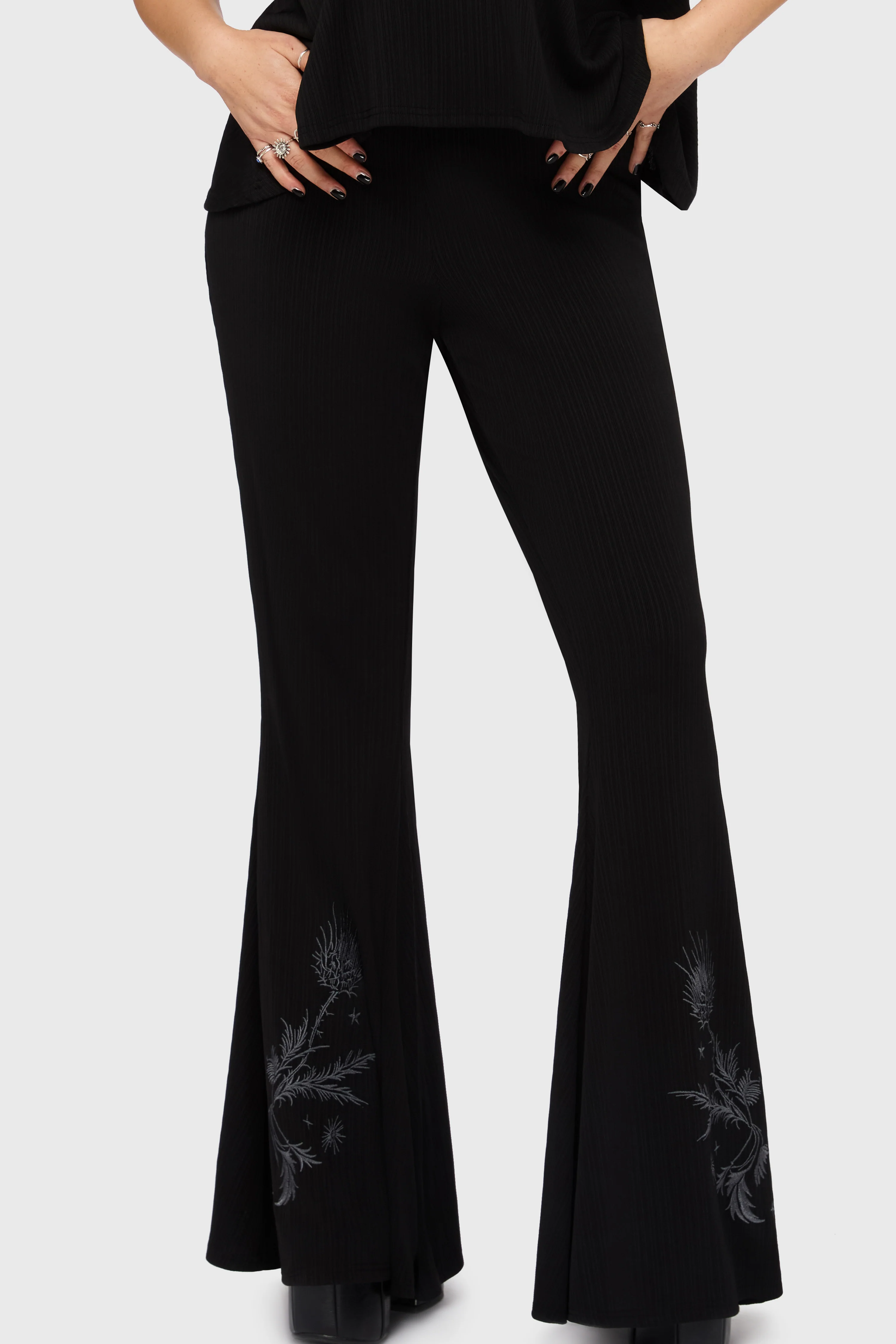 Thistina Embroidered Flares - Image 5