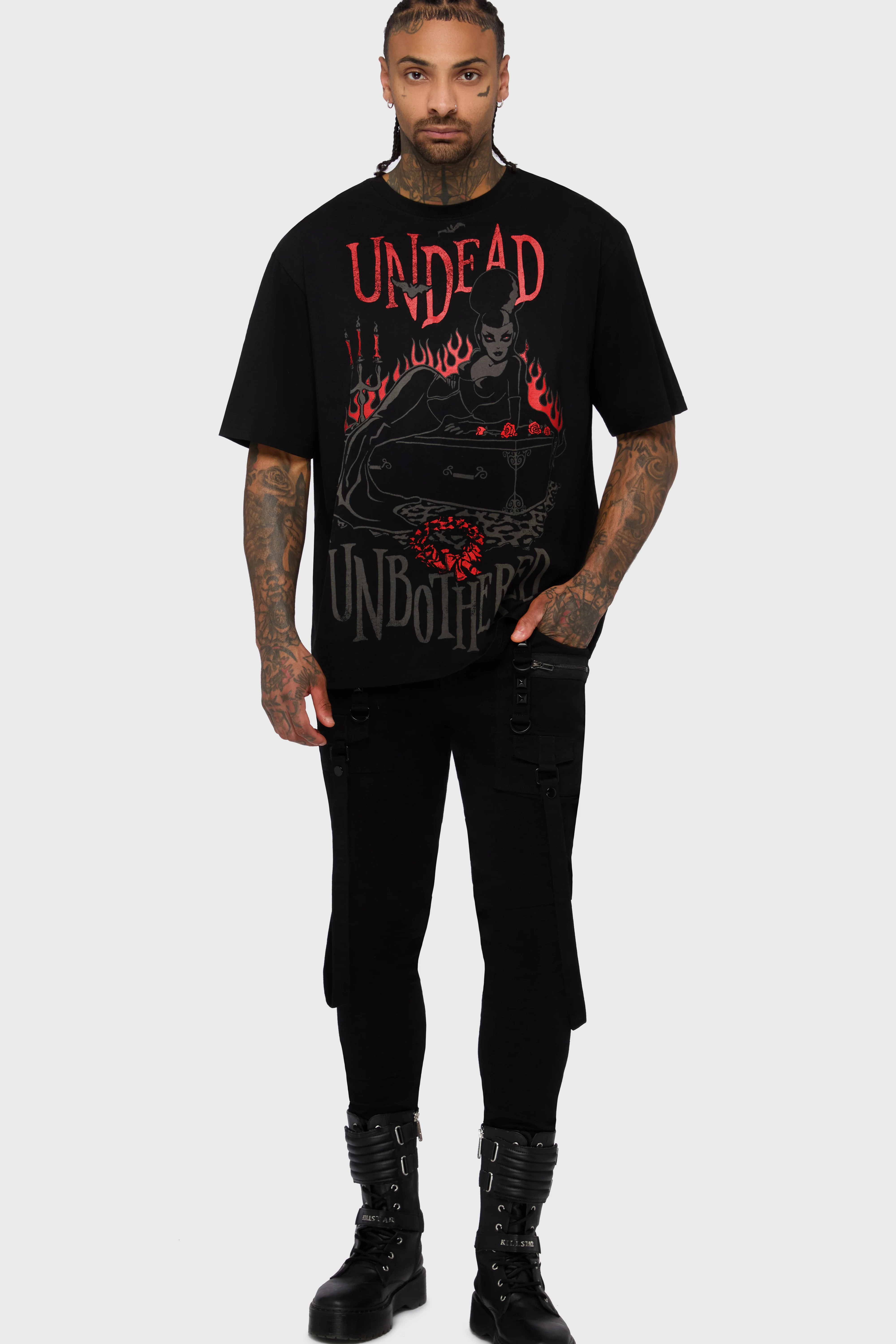 Undead & Unbothered Boxy T Shirt - Image 4