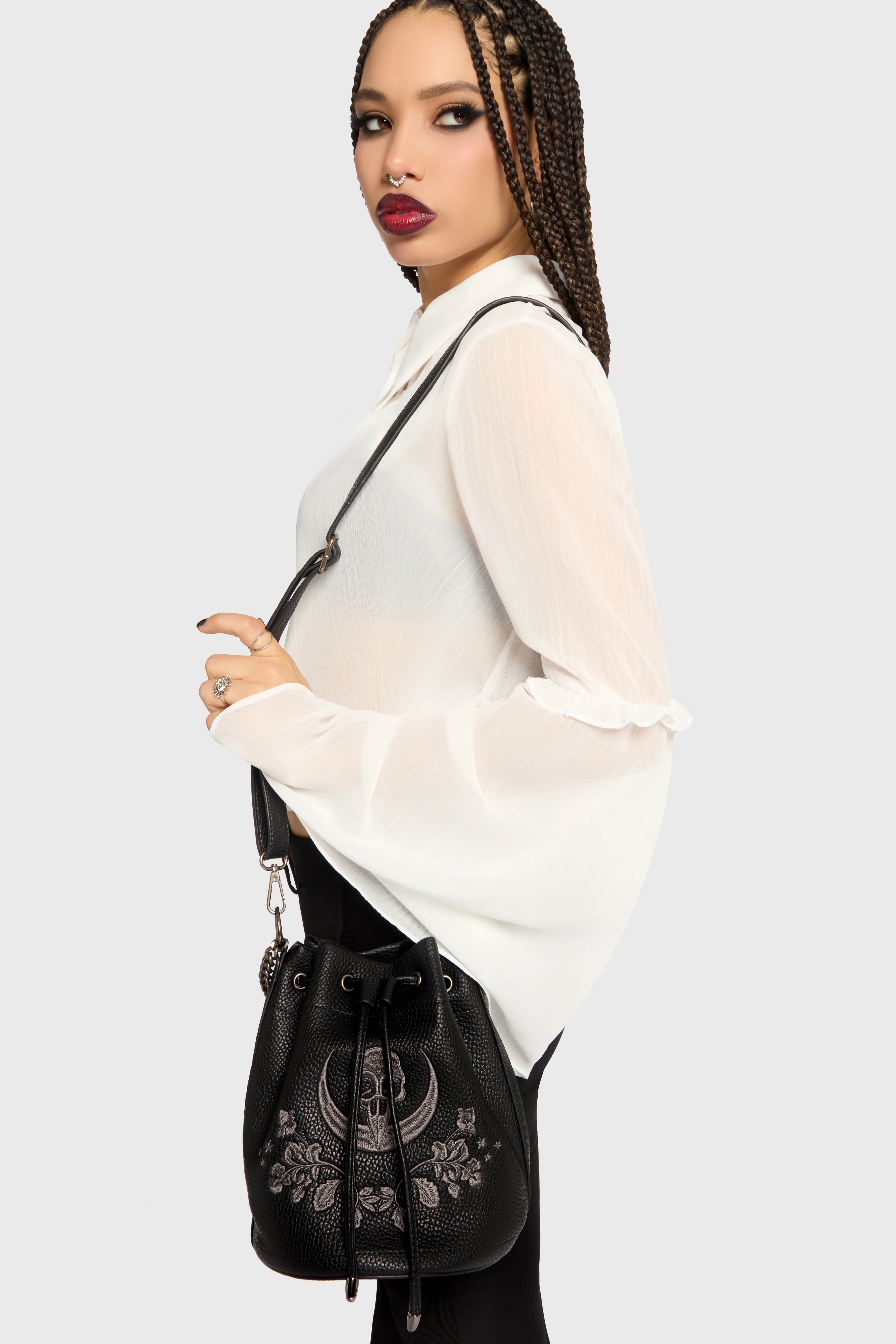 Venomous Rose Bucket Bag - Image 4