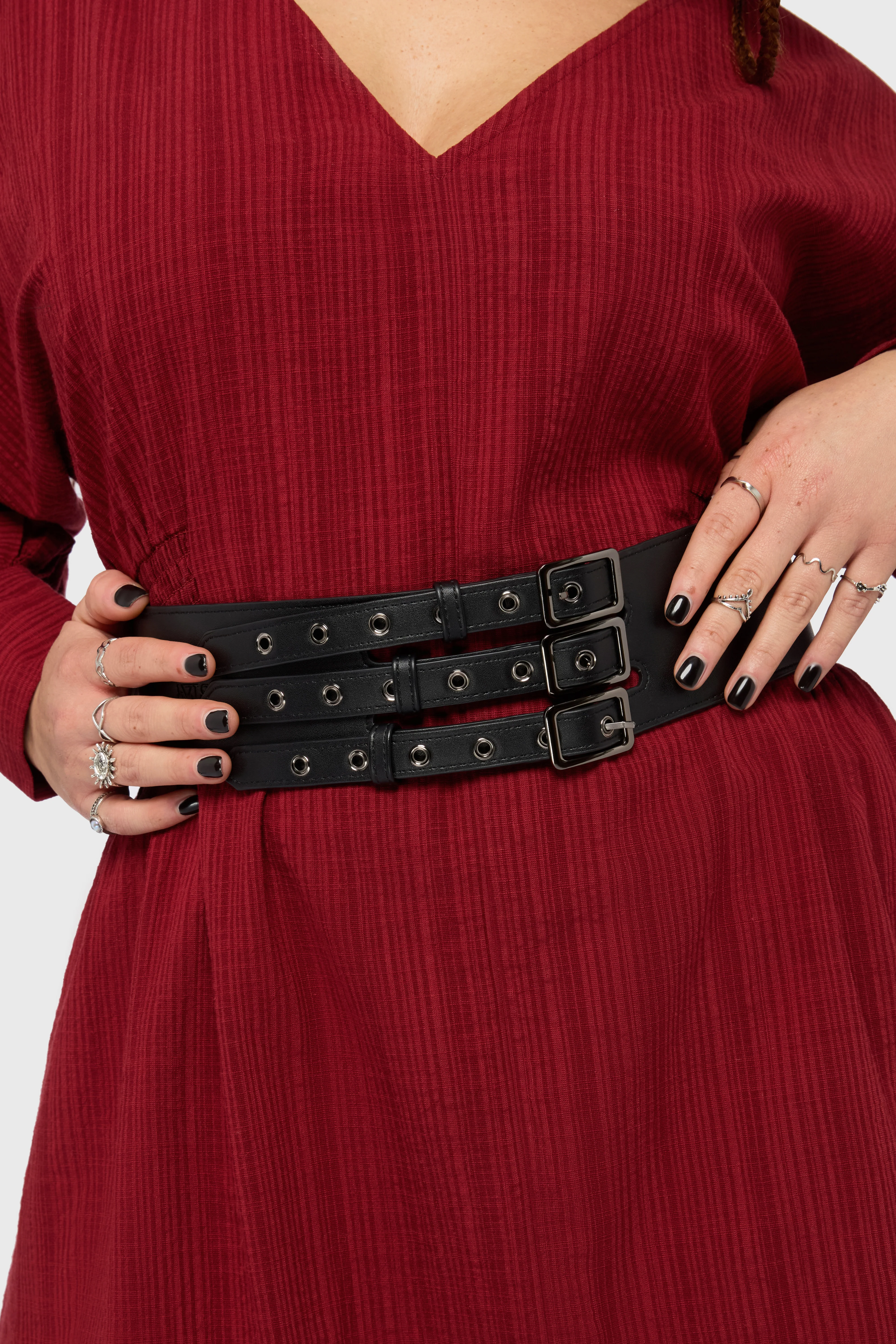 Venomous Rose Triple Buckle Belt - Image 4
